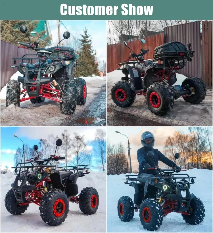 New Four-Wheel Drive Fully Enclosed Mountain Beach Car ATV Electric Atvs for Adults 2000W 4 Wheeler ATV for Adults