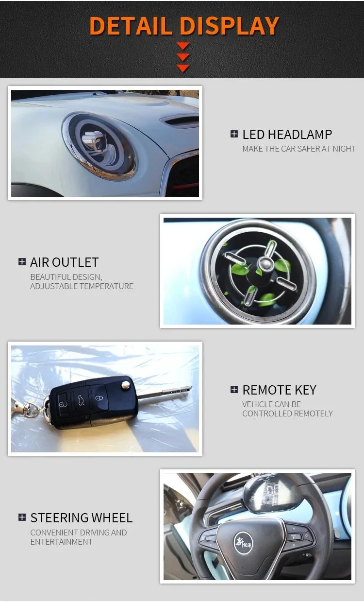 Keyu New Energy Mini Electric Car 4-Wheel Energy-Efficient Vehicle for Adults Made in China