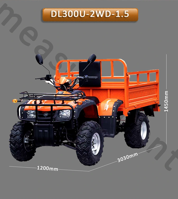 6500r/Min Water Cooled 4 Wheel Drive Farm ATV 275cc 4X2 UTV