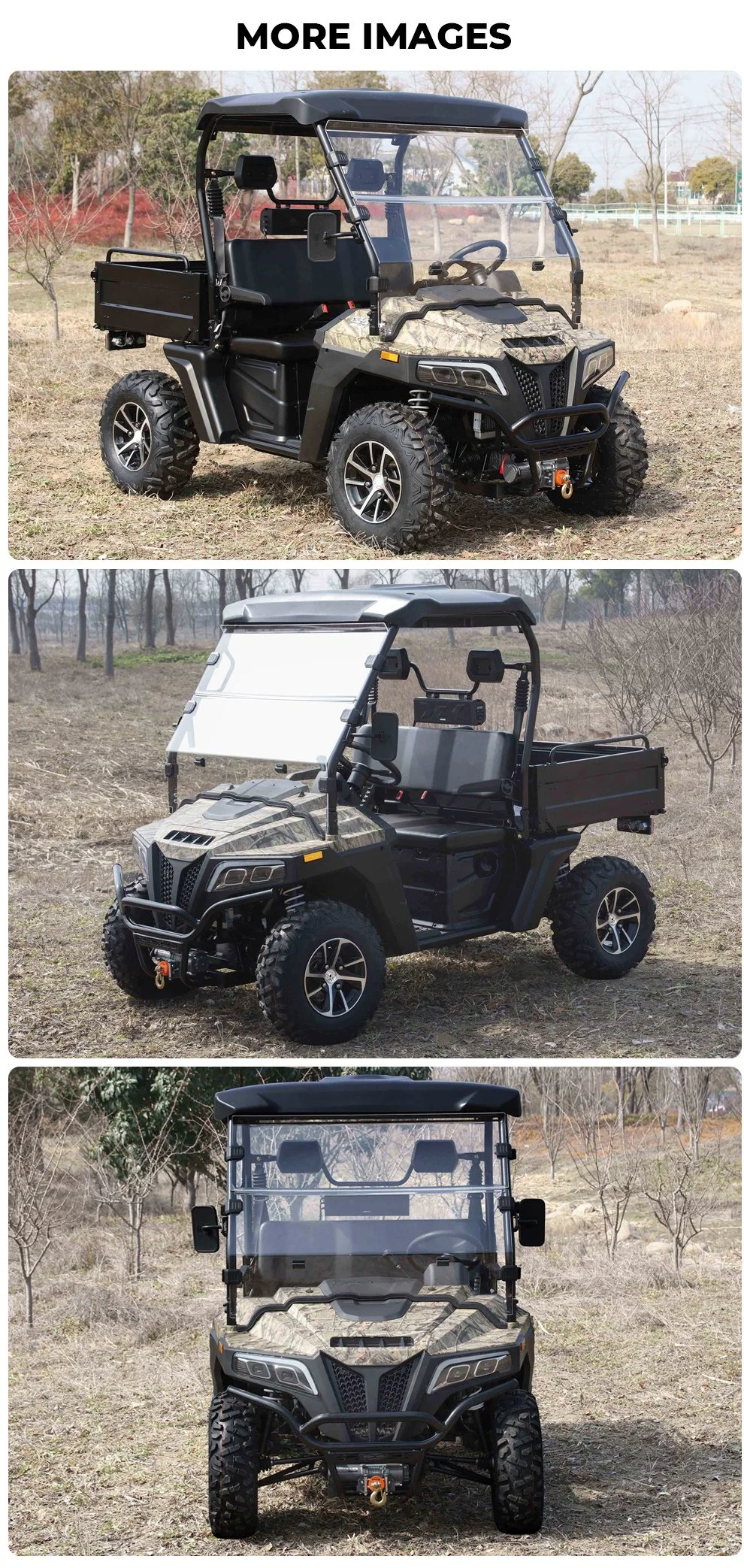 Popular 10KW 72V All Terrain Off Road 4X4 Electric ATV/UTV