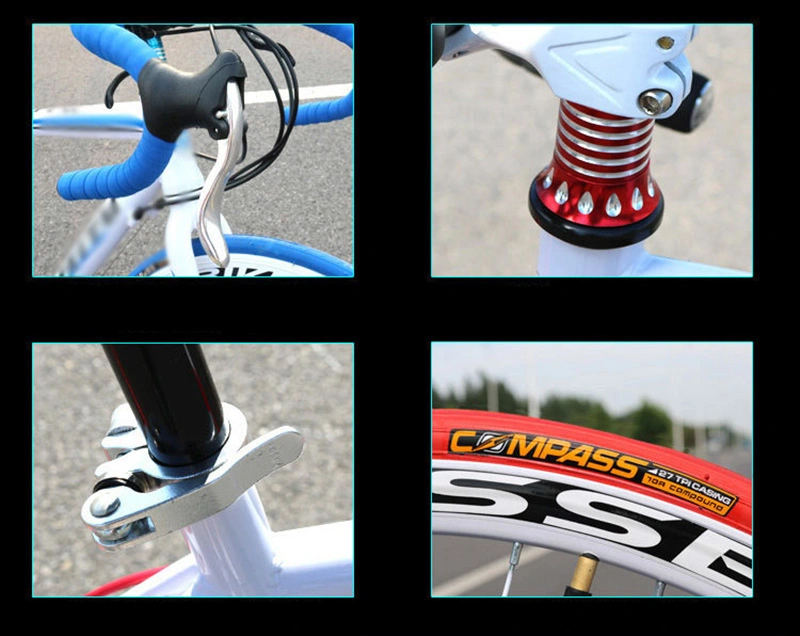 Carbon Frame Steel Disc Quad Alloy Break off-Road E off Saddle Rim Aero Handle Bar Bicycle 700c Road Bike