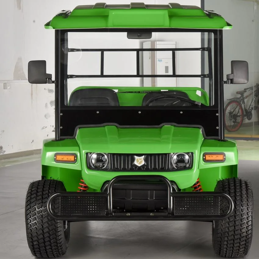 2-Seat Sheet Metal Body Lithium Iron Phosphate Battery Electric Utility Vehicle Farm Boss 5kw UTV Farm UTV