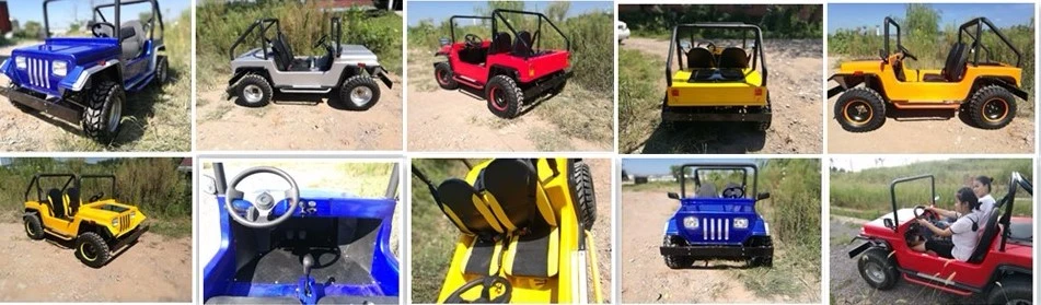 Gasoline 125cc 150cc Mini Jeep ATV for Children with Two Seats