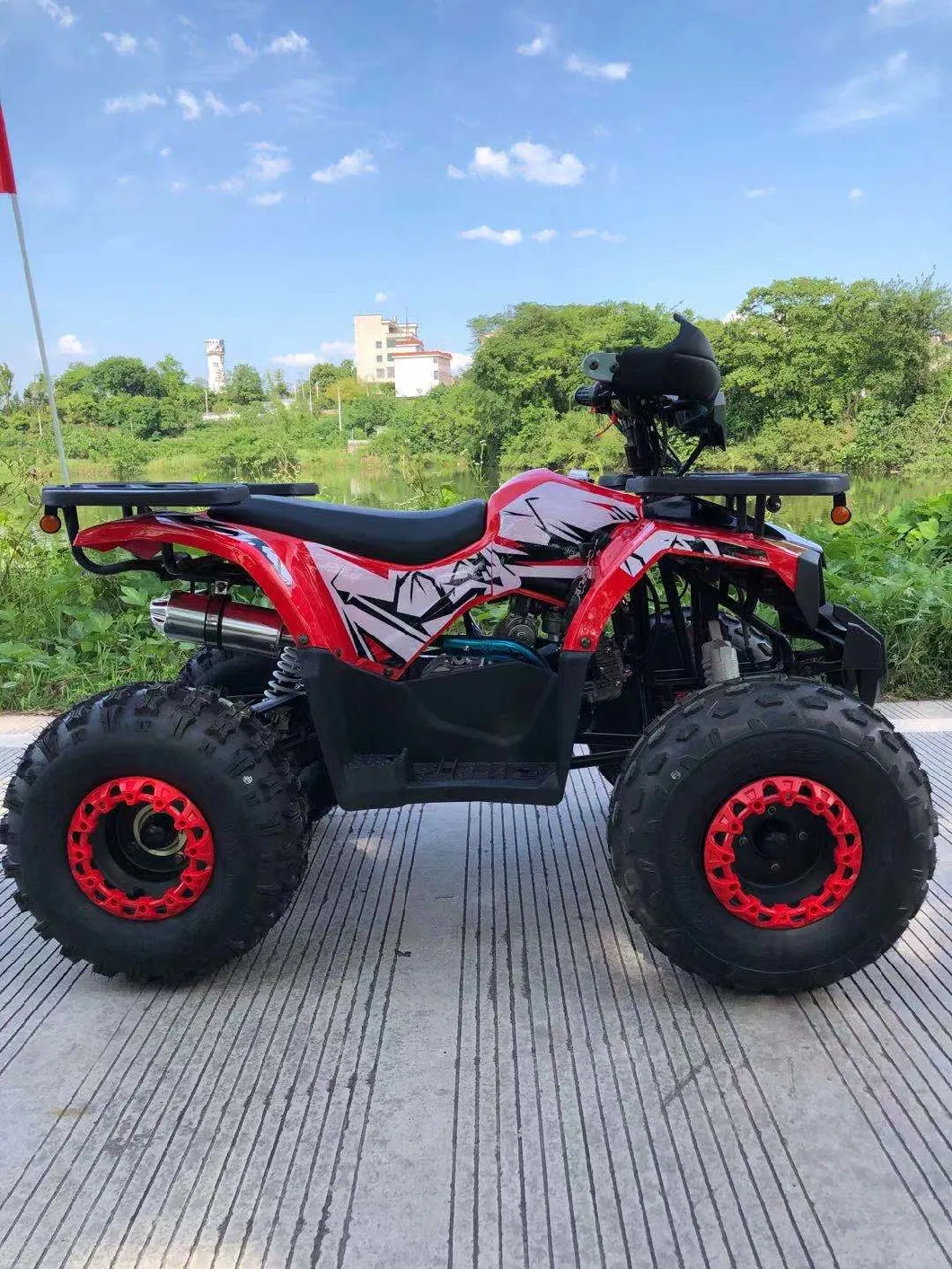 Fangpower Atvs &Utvs 4 Wheeler Motorcycle Quad Bike 125cc ATV with CE