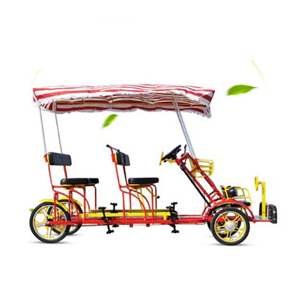 3 Seats Person Parent Child Tandem Quad Surrey Bike Bicycle for Family Tandem Bike with Child Price