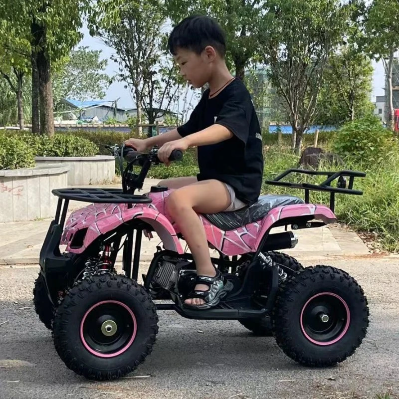 Kids ATV 49cc Double Four-Wheeler ATV for Kid ATV 50cc Kid Gas ATV