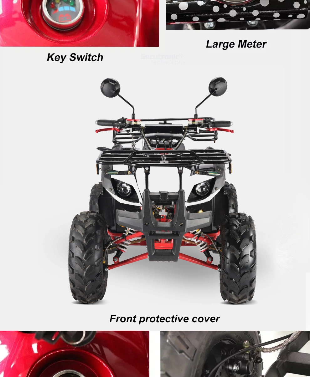 8 Inch off Road Tire 4 Wheel Electric Quad Bike for Adults