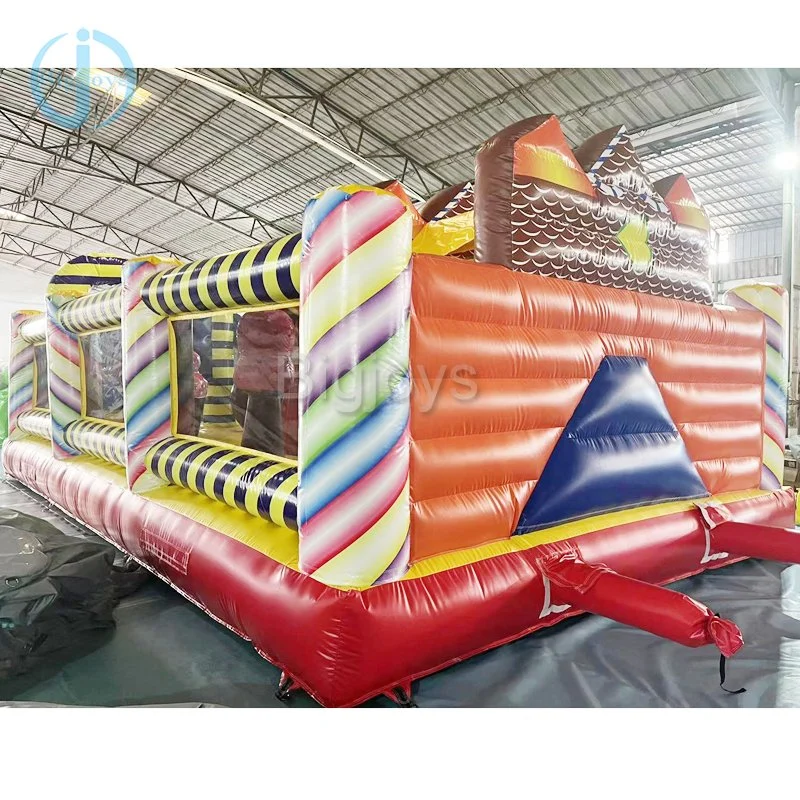 Sugar Theme Inflatable Castle Slide Combo for Children Park
