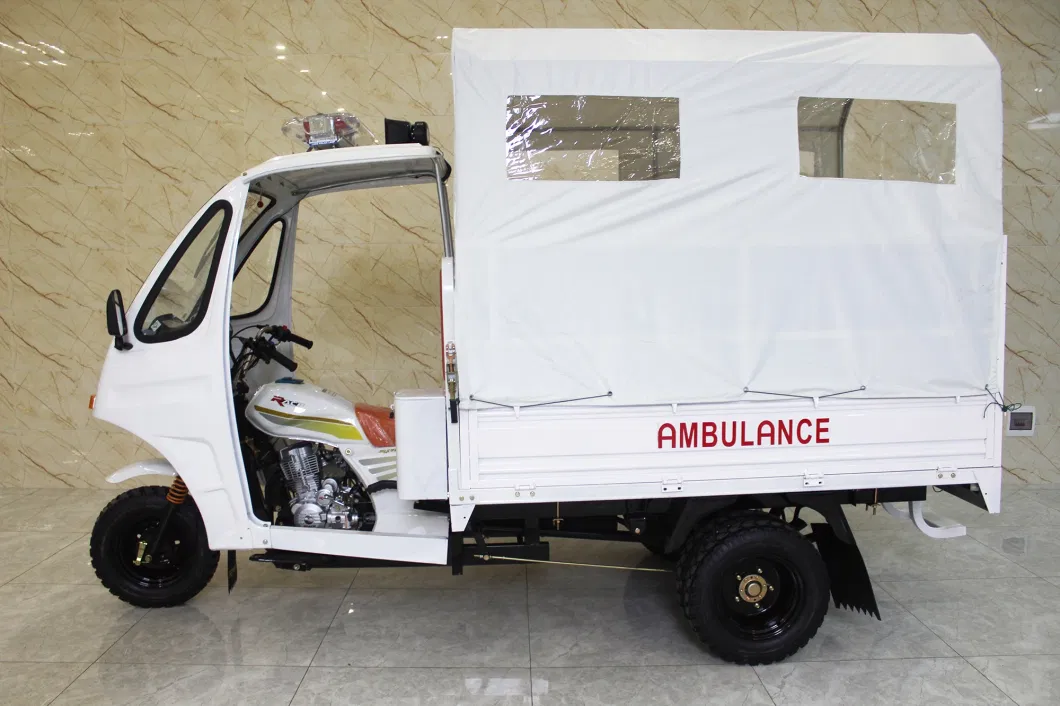 Costom Passenger Petrol Tricycle Ambulance 3 Wheelers Tuk Tuk Bhutan