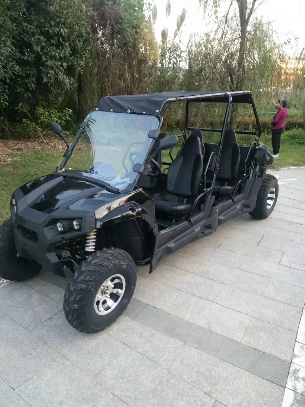 New Material Reinforced Steel Frame 60V 1800W off-Road Vehicle ATV 4X4 Electric UTV with Top10 Inch Aluminum Wheels