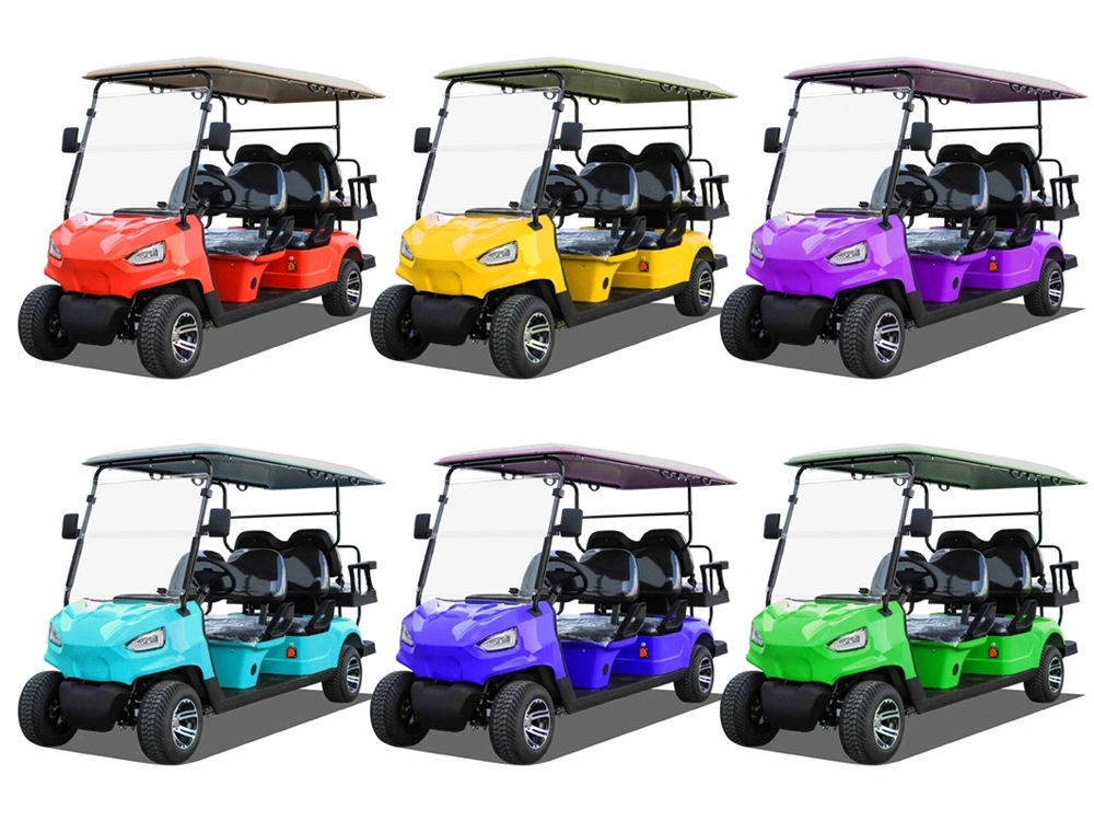 Factory Supply 6 Seats Cheaper Golf Cart/Seat Folds Back Electric Golf Car/Intelligent Utility Electric Vehicle