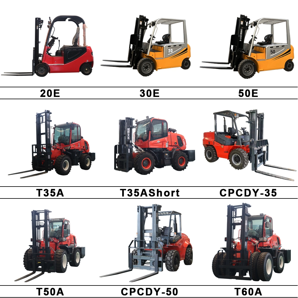 3.5-Ton off-Road Forklift Four-Wheel Drive All-Terrain