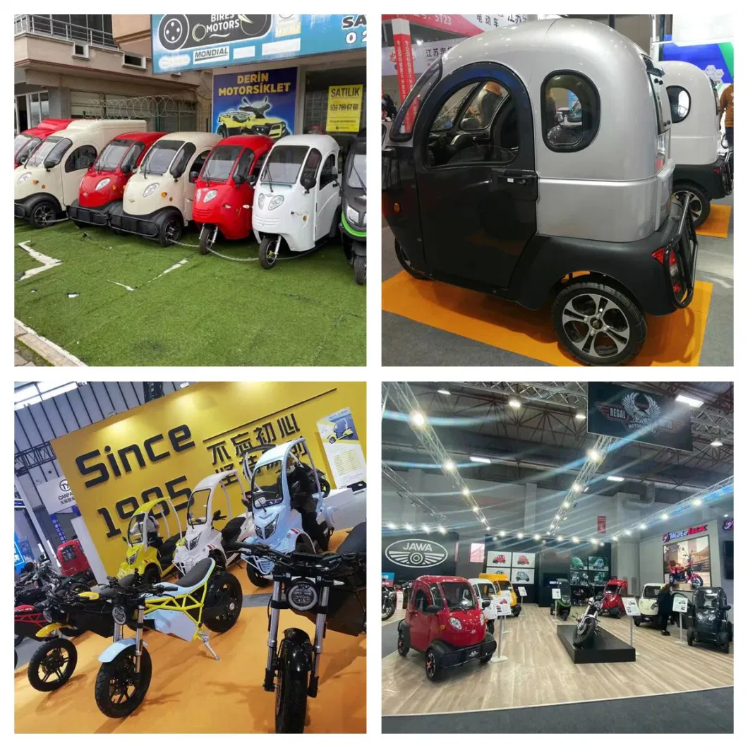Four Wheels Two Seater Electric Mini Vehicles with Lithium Battery for Adults