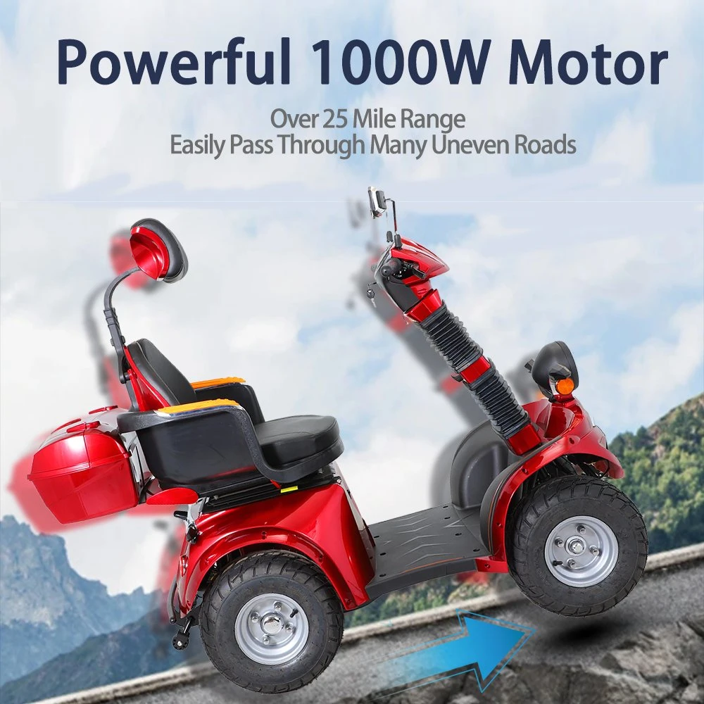 500W Electric Mobility Scooter 60V 20ah 4- Wheel Scooter