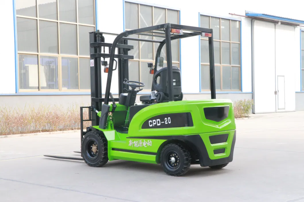 1 Ton 2ton 3 Ton Lithium Battery Full Electric Lift Four Wheels Lateral Displacement Warehouse All Terrain Forklift for Small Storage