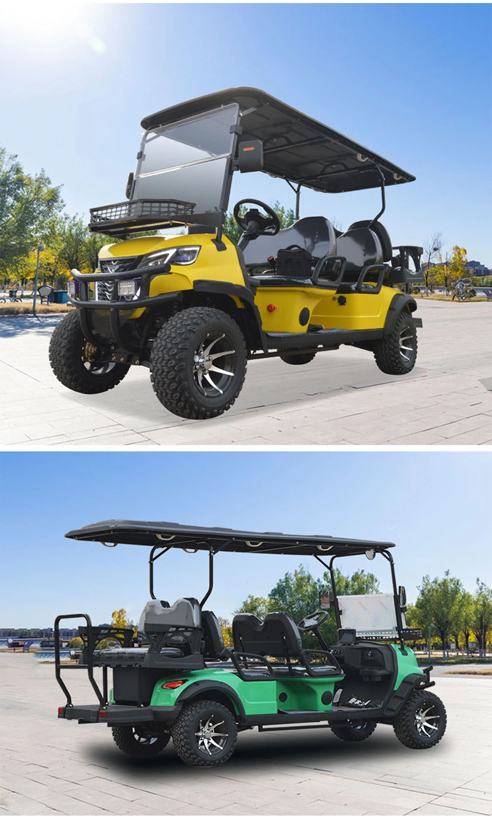 Golf Course Electric Four-Wheeler Electric off-Road Hunting Vehicle Factory Direct Sales Electric Trolley ATV Solar Power UTV