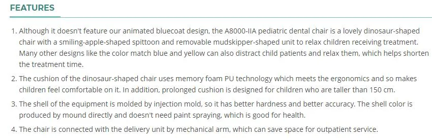 New Children Dental Unit Child Kid&Prime&prime;s Dental Unit Dental Chair