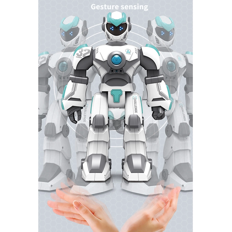 QS Hot Sale New Remote Control Toy Kids Children Educational Plastic Musical Electricity 2.4G Gesture Sensing RC Intelligent Voice Dialogue Robot Toys