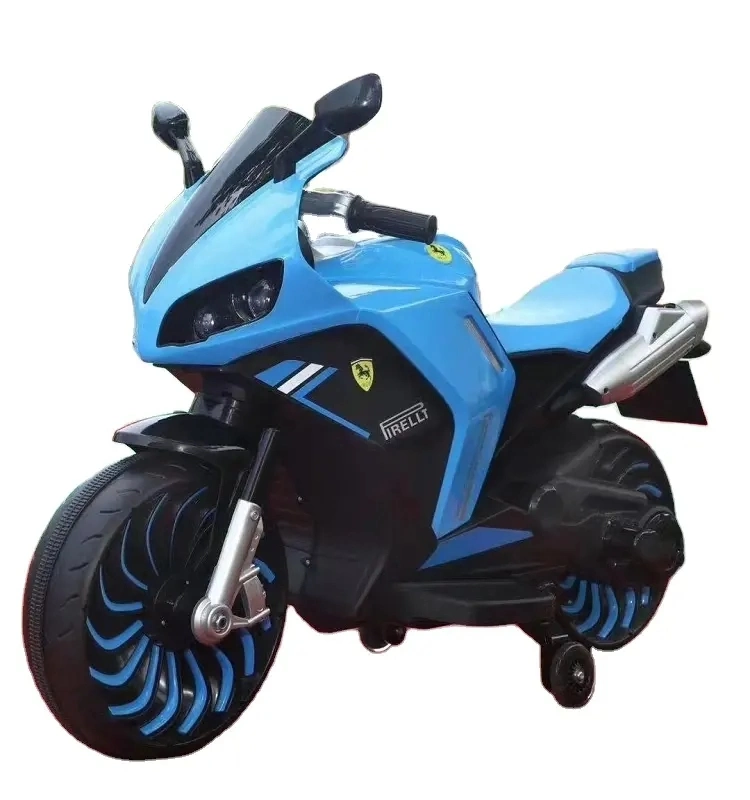 New 12V Electric Children Motorcycle Oversized 2-7 Years Old Male and Female Babies Can Sit Two Children Four Wheels