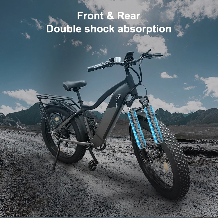 Disc Brake 48V 15ah Folding Fat Ebike E Quad Bike Electric Bicycle