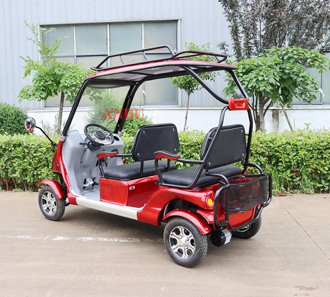 Four-Wheel Electric Golf Cart Sightseeing Car 52ah Lead-Acid Battery 1500W Motor