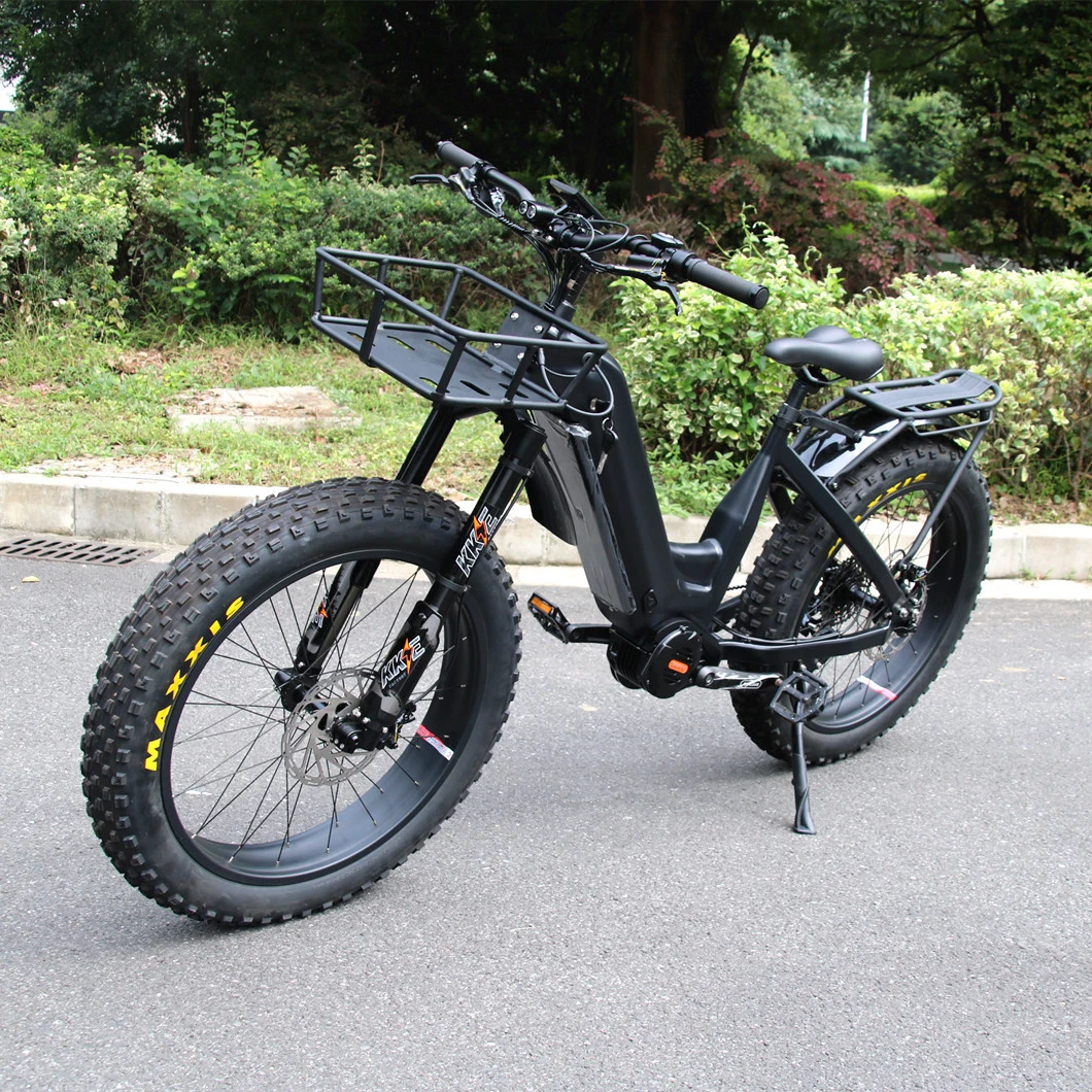 Factory Sale Electric off-Road Bikes 1000W Ebike with MID Motor, Removable Battery, LCD Display 26 Inch Fat Tire E-Bike