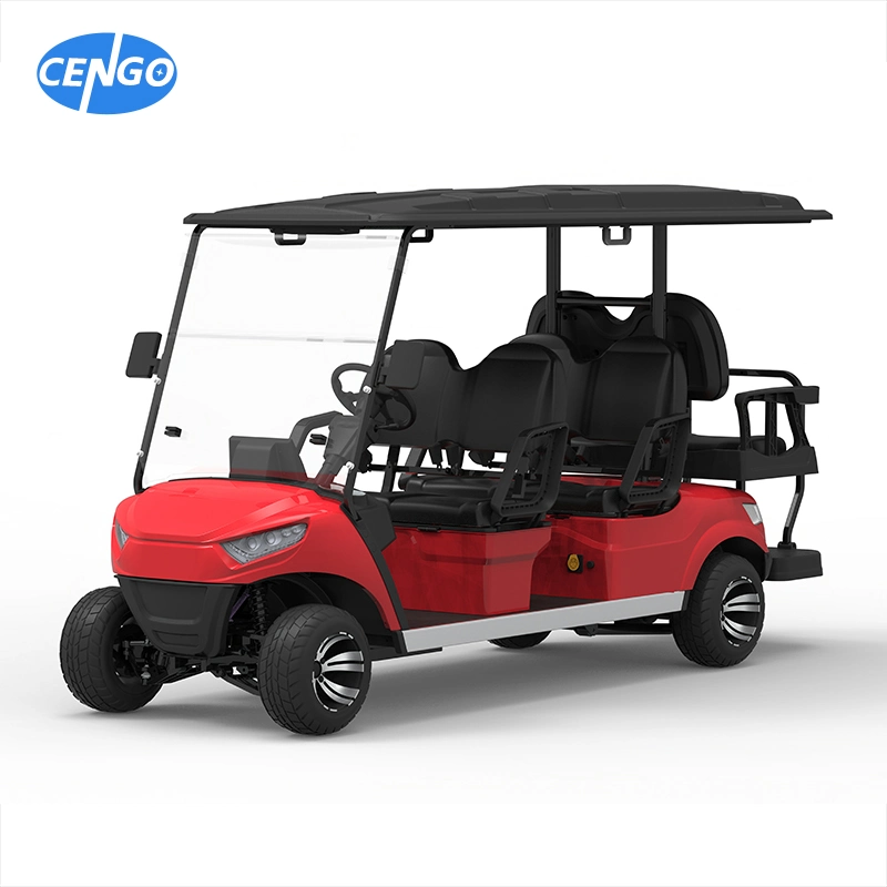 6 Person Seater Waterproof Electric Luxury off Road Club Golf Car Cart