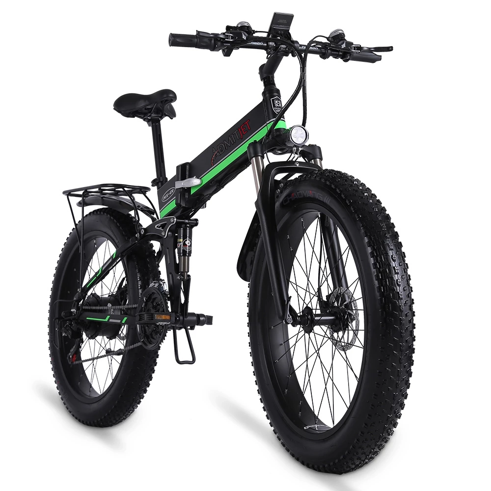 Full Suspension 26 Inch 48V 1000W Fat Electric Mountain Bike Big Tire 26*4 Tire off- Road E Bike Big Power Snow E Bike with CE