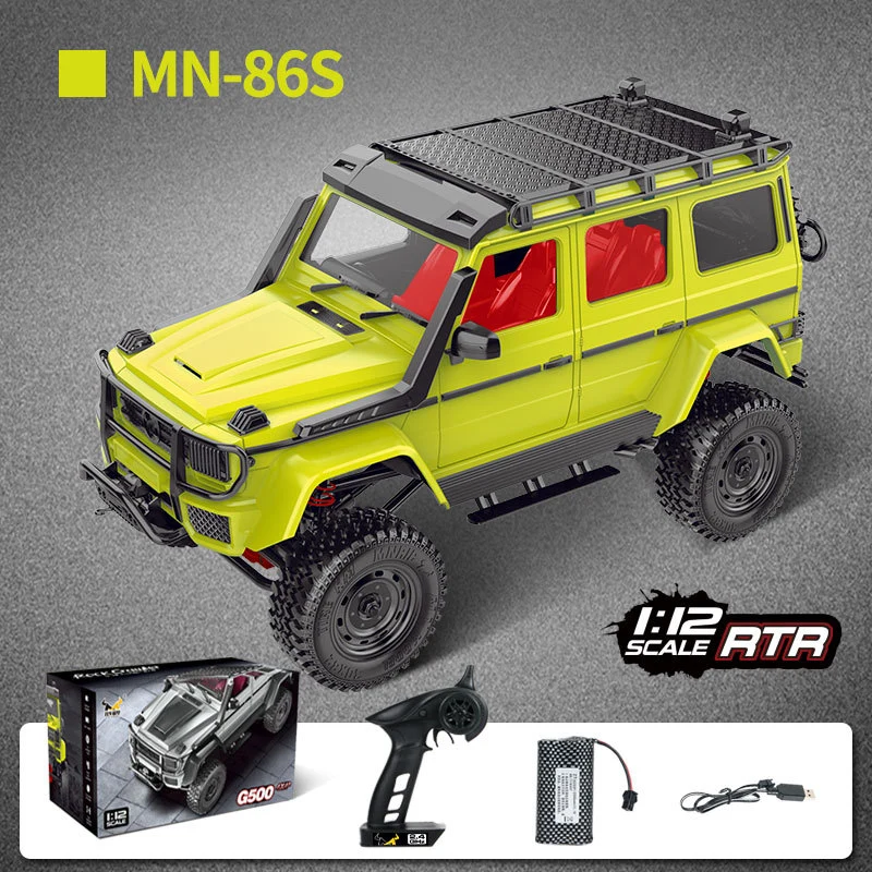 Mn86ks Simulation Climbing 12 RTR All Terrain Hard Body Remote Control RC Rock Crawler Toy Vehicle for Kids