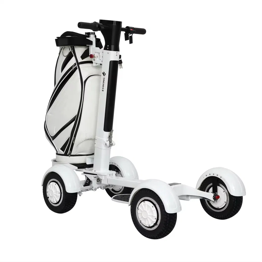 Golf E Skateboard Electric Scooter with Golf Bag Holder Golf Scooter 4 Wheels