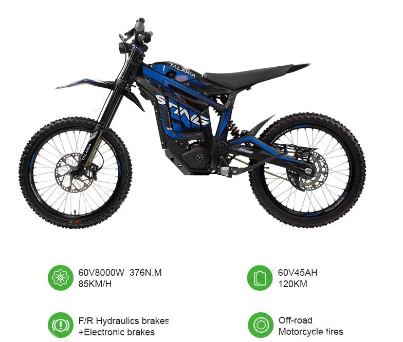 High Speed Electric Dirt Bike 60V 45ah 8000W Powerful E Bikefast off Road E Bike Electric Motorcycle for Adult