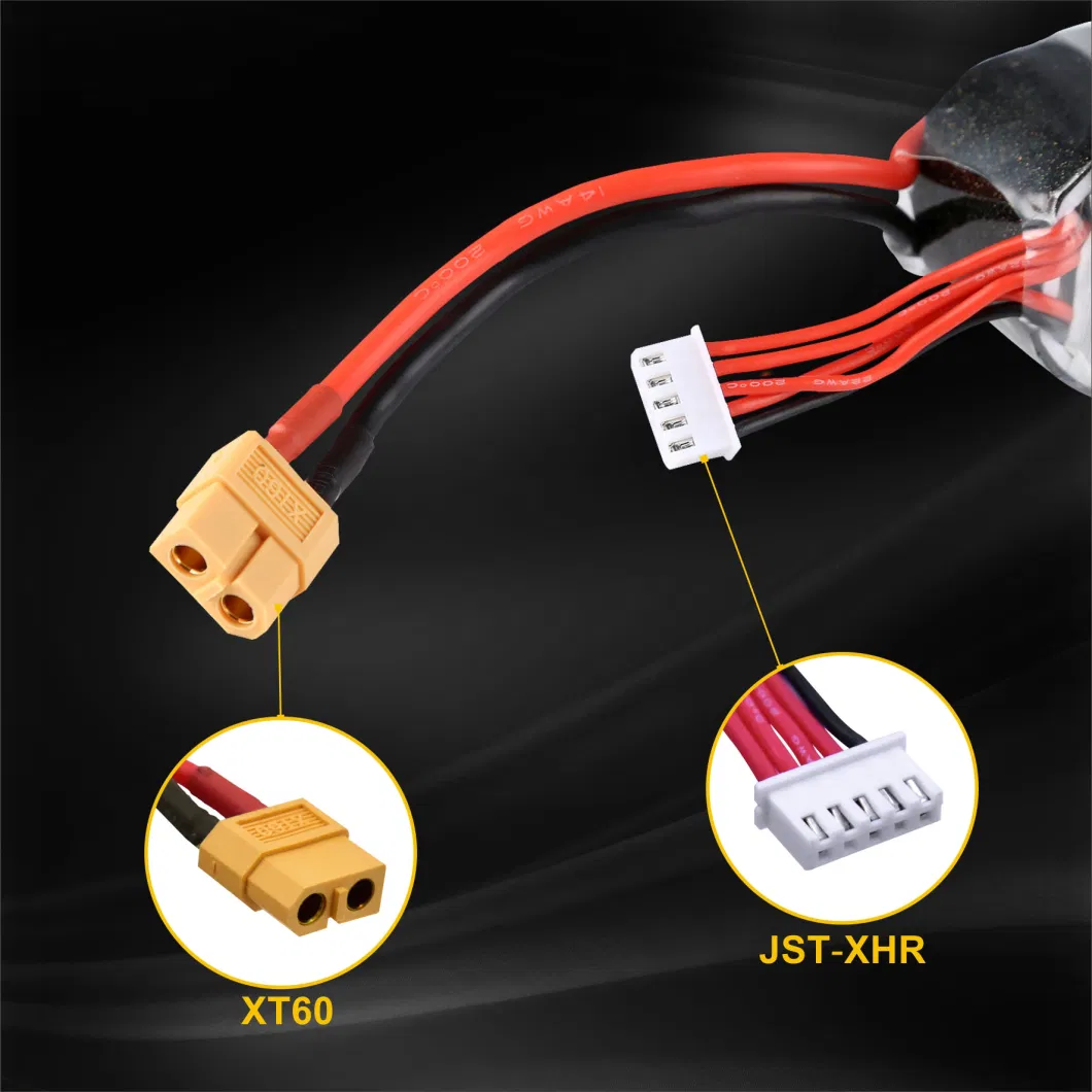 High Discharge 4s 14.8V 1800mAh 80c Lipo Battery for RC Heli Quad Aircraft Car Boat Fpv