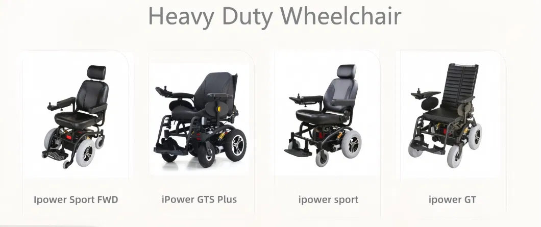 Comfortable Medical Aluminum Alloy Light Automatic Folding Heavy Duty Mobility All Terrain Electric Wheelchair with Recline Back Joystick Controller
