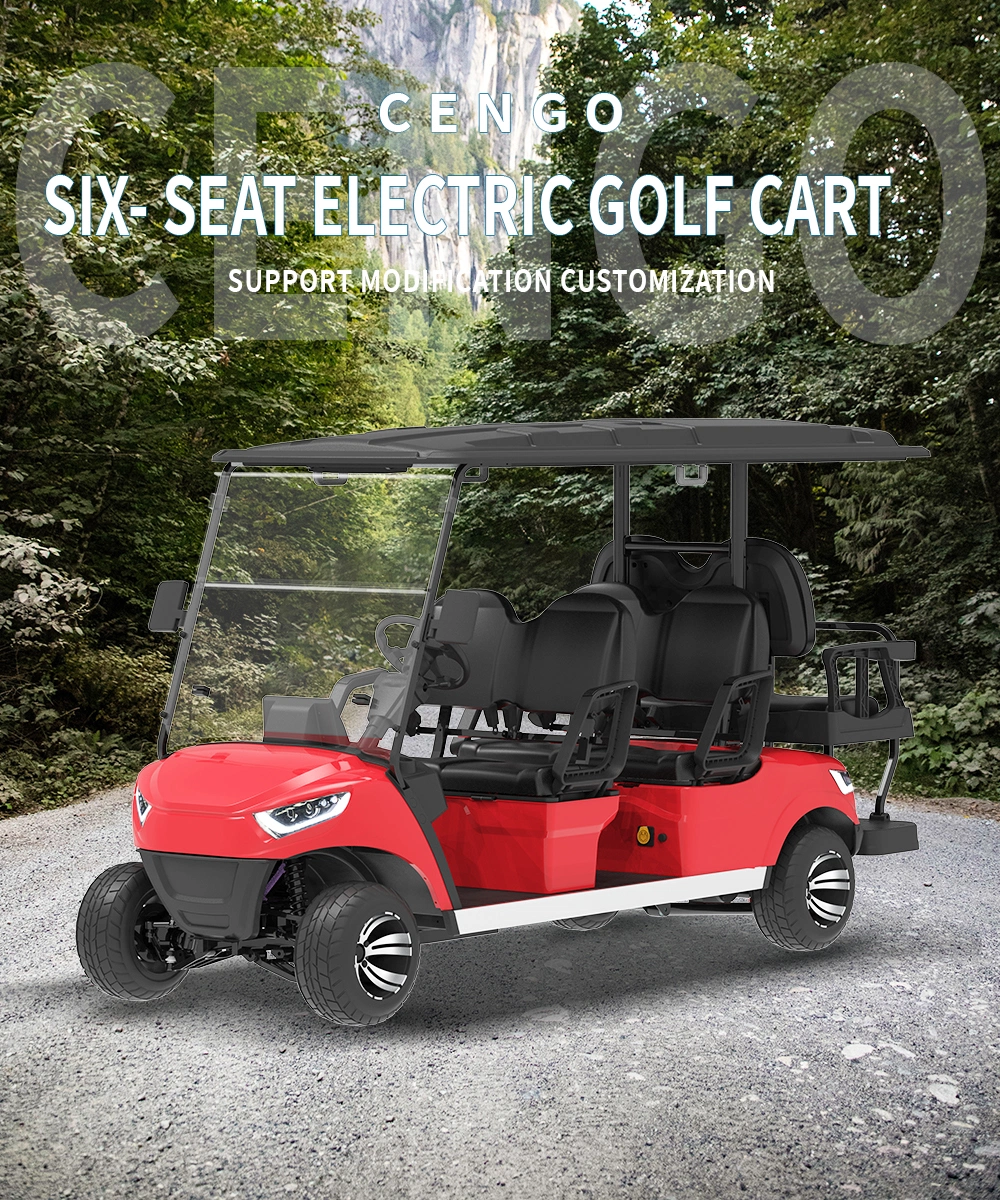 Cengo Golf Cart 4+2 Person Electric off Road Golf Cart Buggy