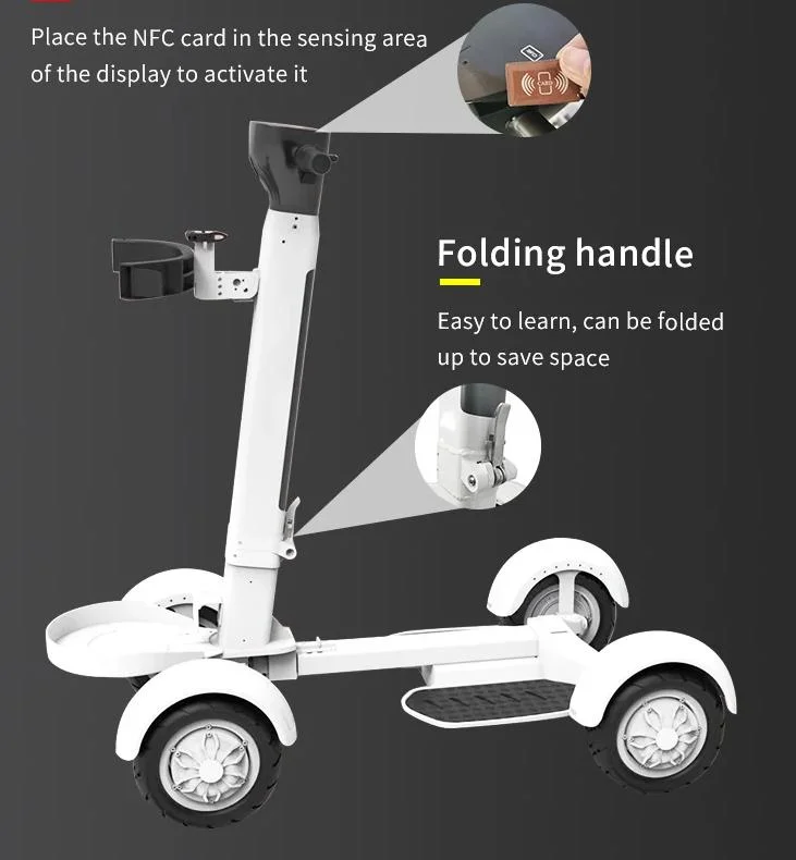 E Scooter Chariot Golf Trolley 4 Wheel Electric Golf Scooter Electric Vehicle