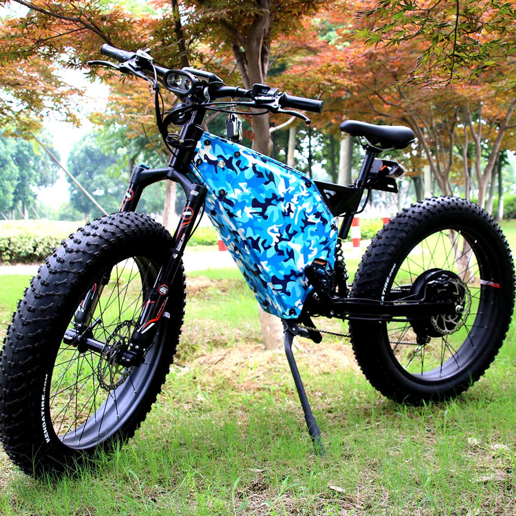 5000W Electric Dirt Bike with Rear Brushless Motor 72V 28.8ah Lithium Battery Enduro Fat Ebike Bomber Motorbike