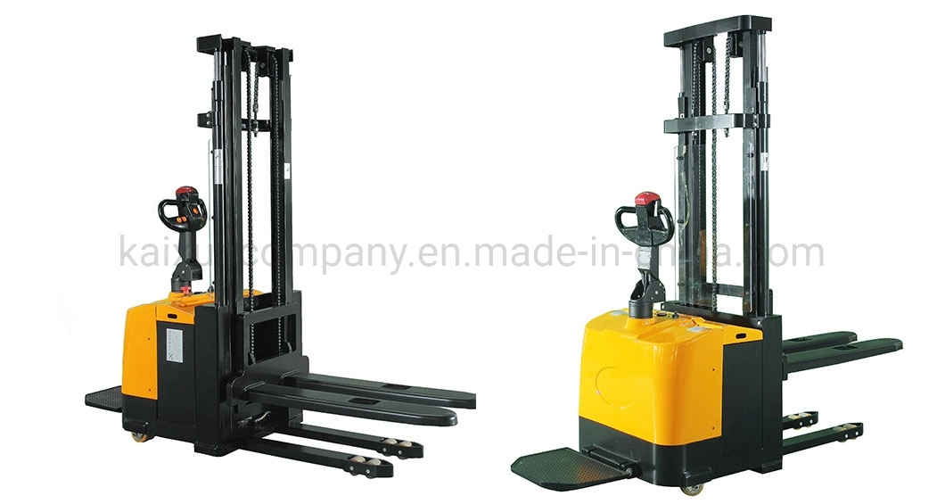 2t 2m PU All-Electric Hydraulic Pallet Equipment Battery Stacker with CE