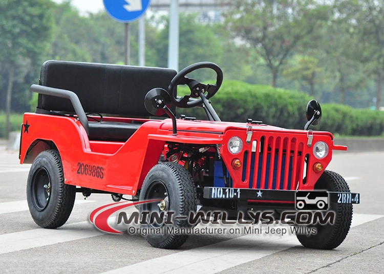 China Factory Wholesale High Quality Electric Mini Jeep Willys 4X4 Discount Kids Petrol Cars