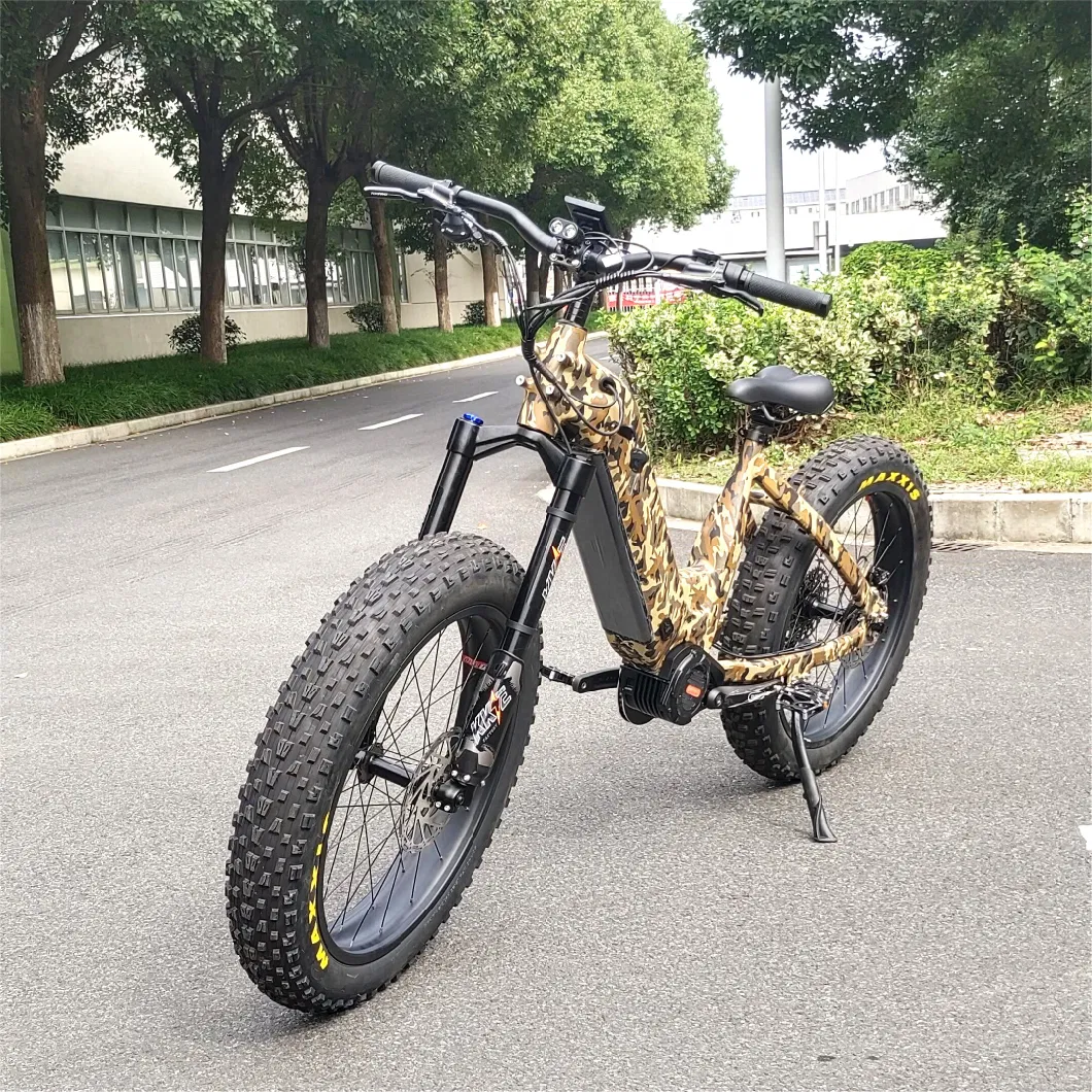 Factory Sale Electric off-Road Bikes 1000W Ebike with MID Motor, Removable Battery, LCD Display 26 Inch Fat Tire E-Bike