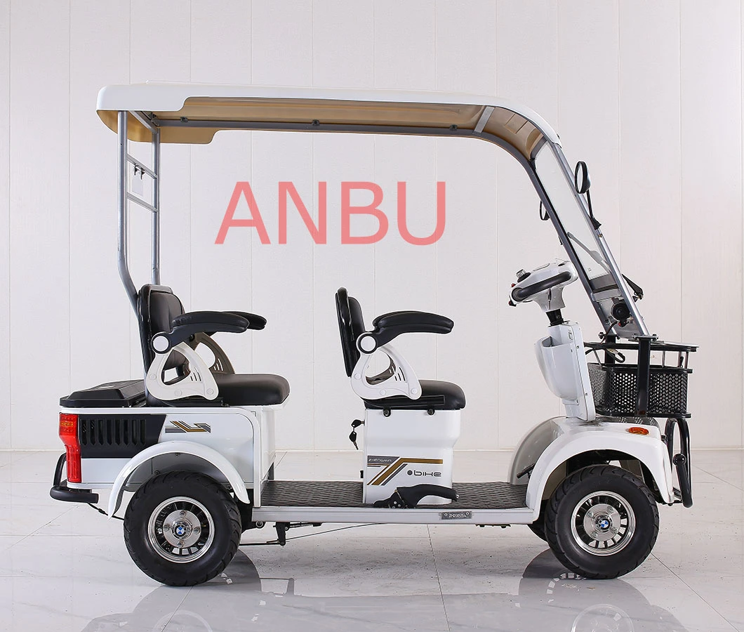 China Factory Hot Sales 4 Wheels Electric Quadricycle Passenger and Cargo