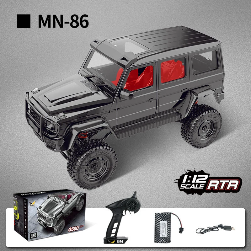 Mn86ks Simulation Climbing 12 RTR All Terrain Hard Body Remote Control RC Rock Crawler Toy Vehicle for Kids