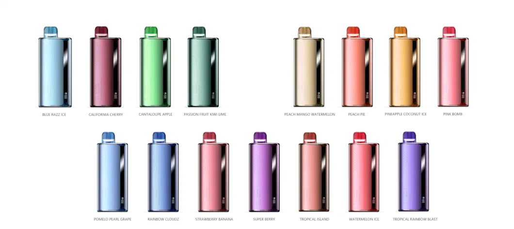 15 Multi Flavors 17ml Vape with Screen Juice and Battery Indicator Quadruple Technical Mesh Coil E-Cigarette