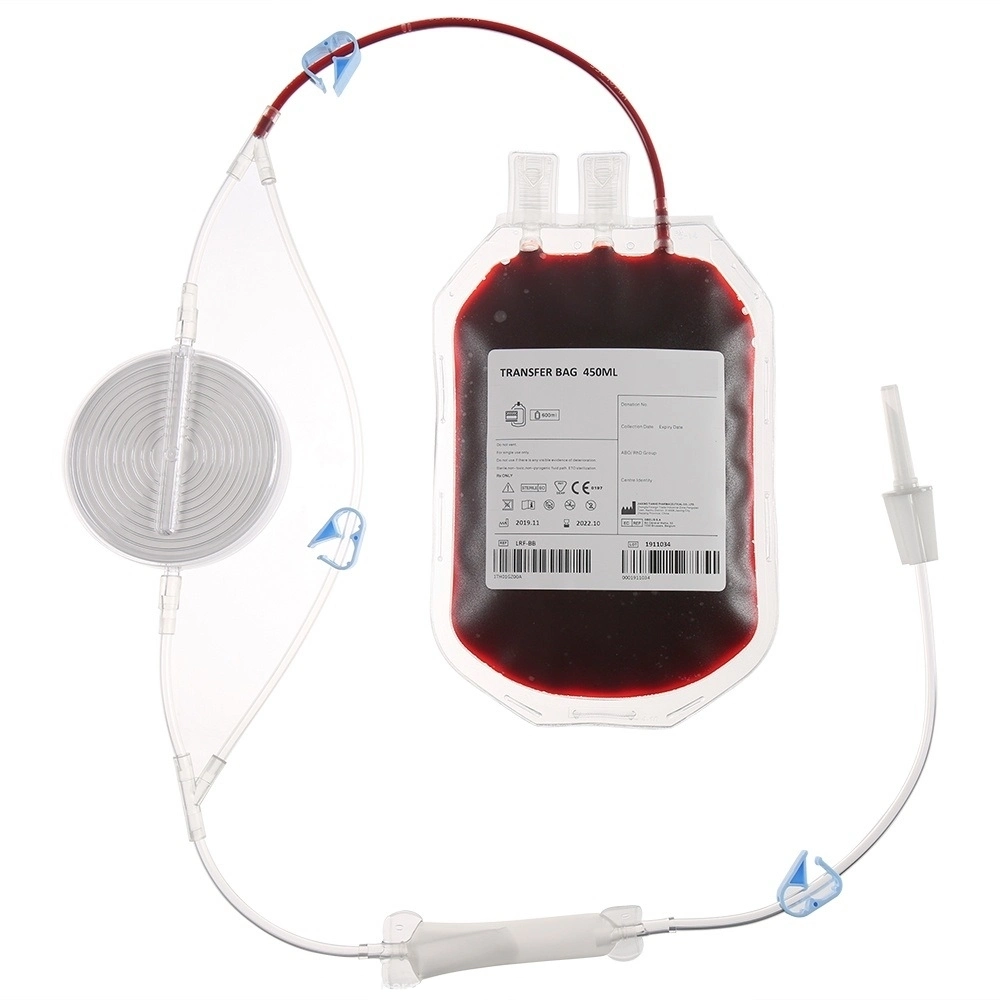 Medmount Medical Disposable Sterile 150ml/ 250ml/ 350ml/ 450ml/ 500ml Blood Transfusion Bag for Collection and Preservation