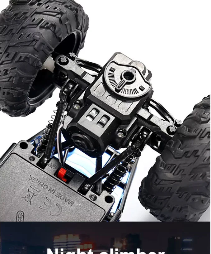 Remote Control Monster Truck off Road Rock Crawler Vehicle All Terrain Rechargeable Electric Toy for Boys &amp; Girls