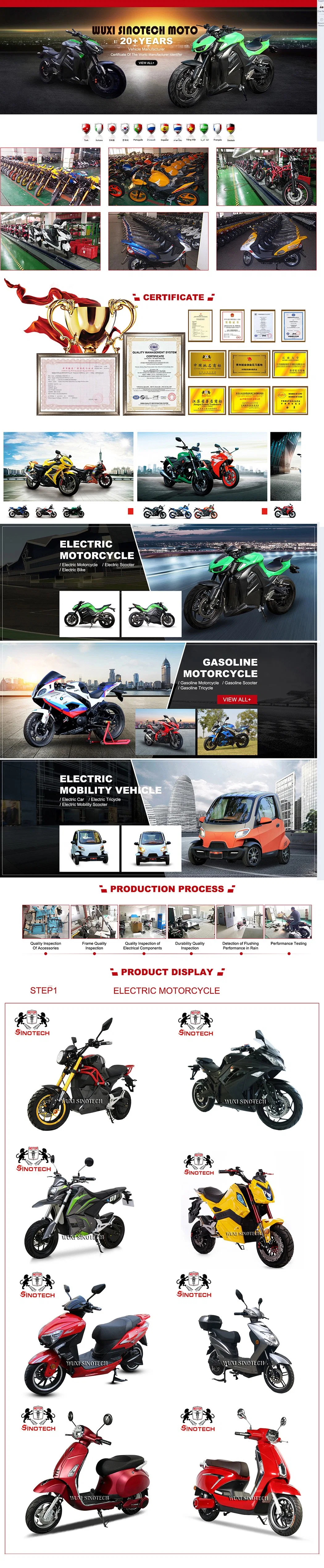60V off Road Motorcycle Electric EEC Coc Electric Motorcycle Scooter