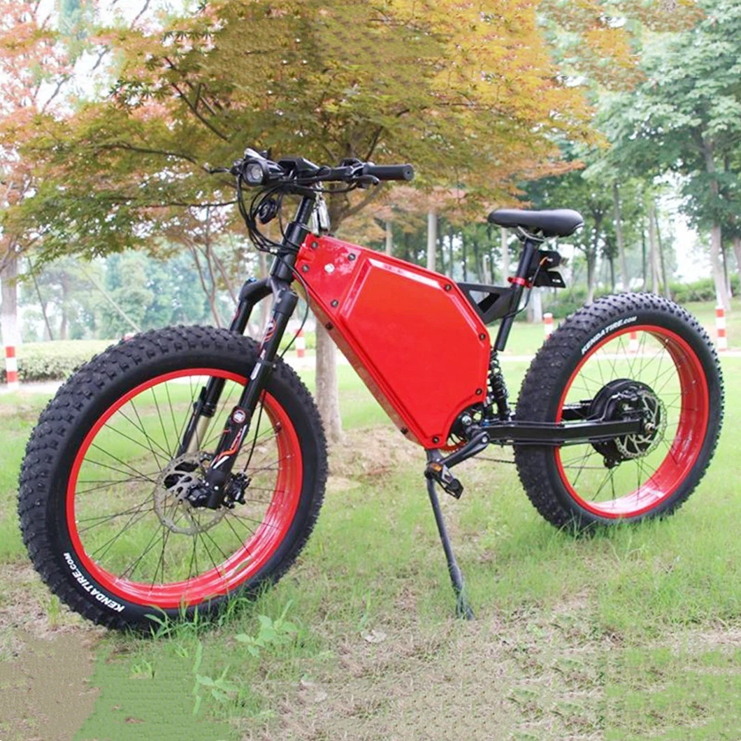 5000W Electric Dirt Bike with Rear Brushless Motor 72V 28.8ah Lithium Battery Enduro Fat Ebike Bomber Motorbike