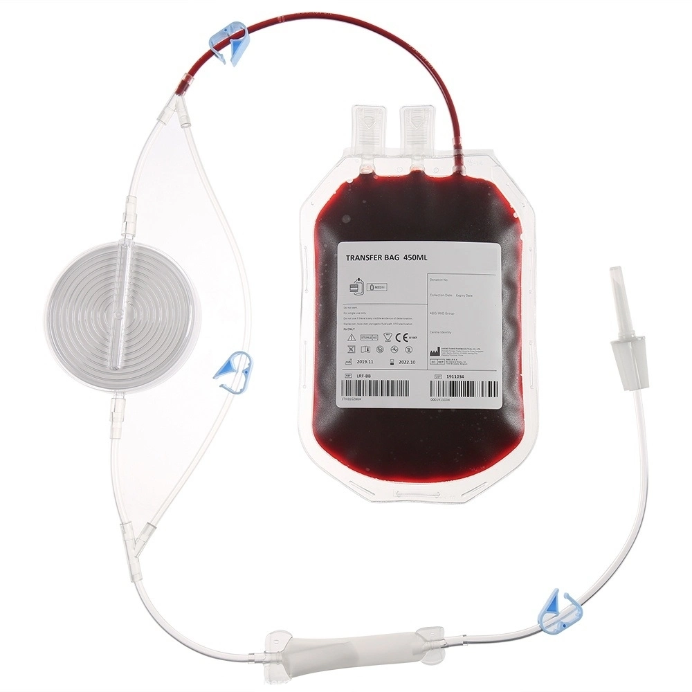 Medmount Medical Disposable Sterile PVC 150ml/ 250ml/ 350ml/ 450ml/ 500ml Single/ Double/ Triple/ Quadruple Blood Collection Bag