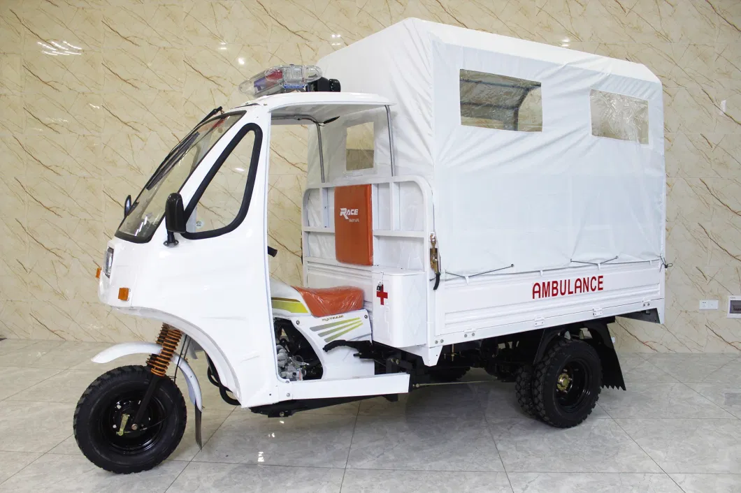 Costom Passenger Petrol Tricycle Ambulance 3 Wheelers Tuk Tuk Bhutan