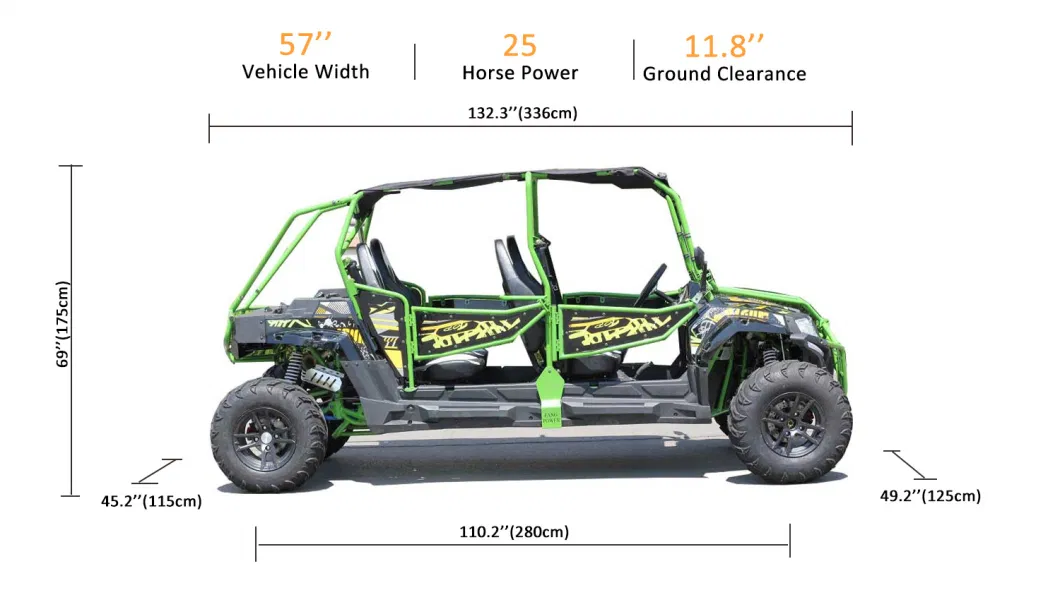 400cc off Road Vehicle Buggy Gas Powered Utility Terrain Vehicle