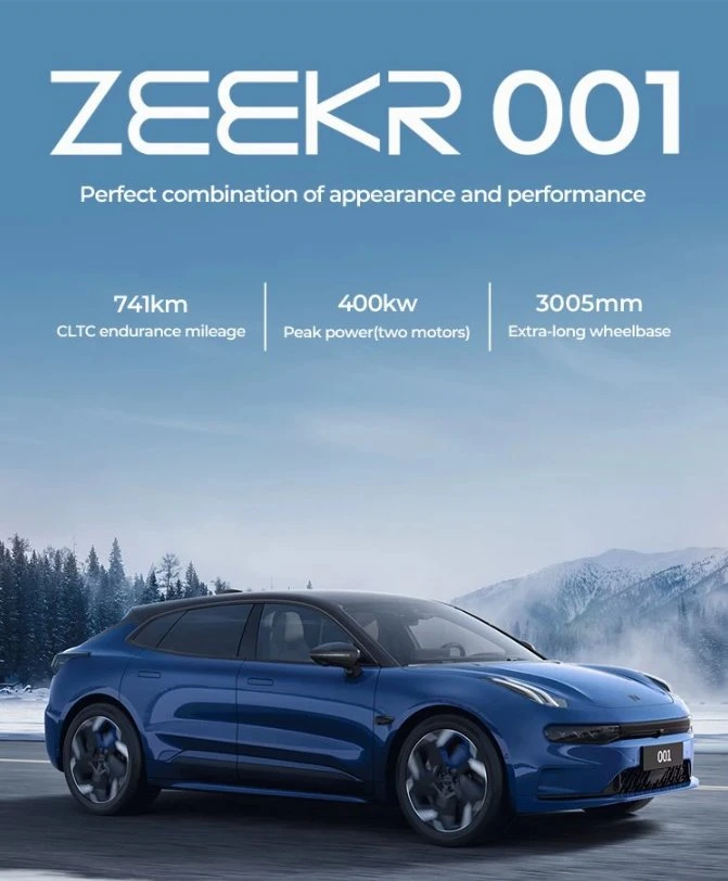 Factory Price New Arrivals China 4WD 5-Door 5-Seat New Energy Vehicle Zeekr All New 001 2024 Me We You New Version EV Electric Car
